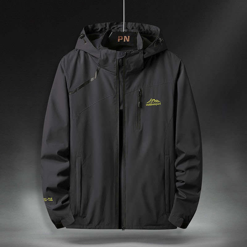 Men's outdoor style hooded waterproof jacket - Florian