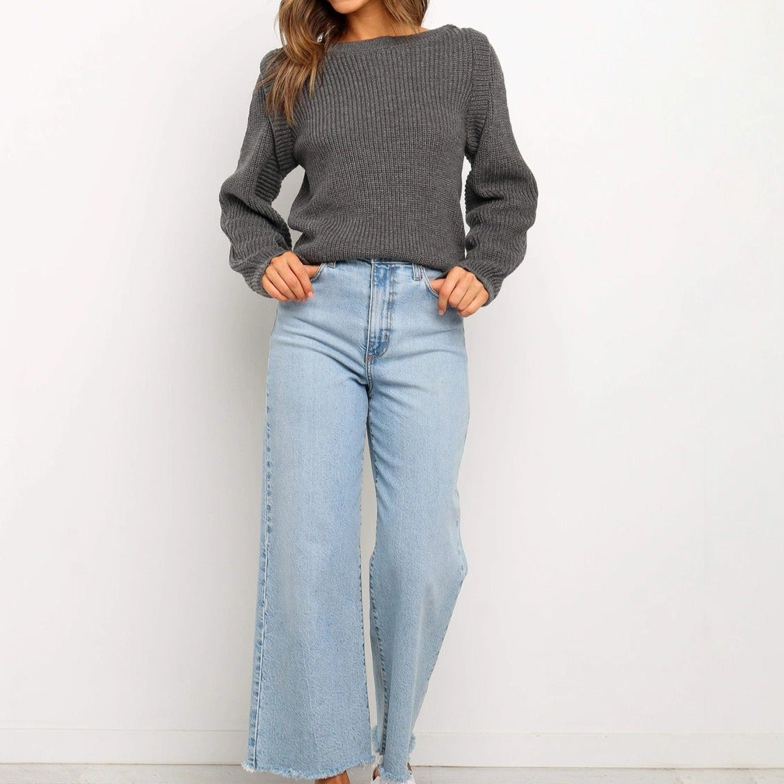 Women's knitted sweater - Annelie