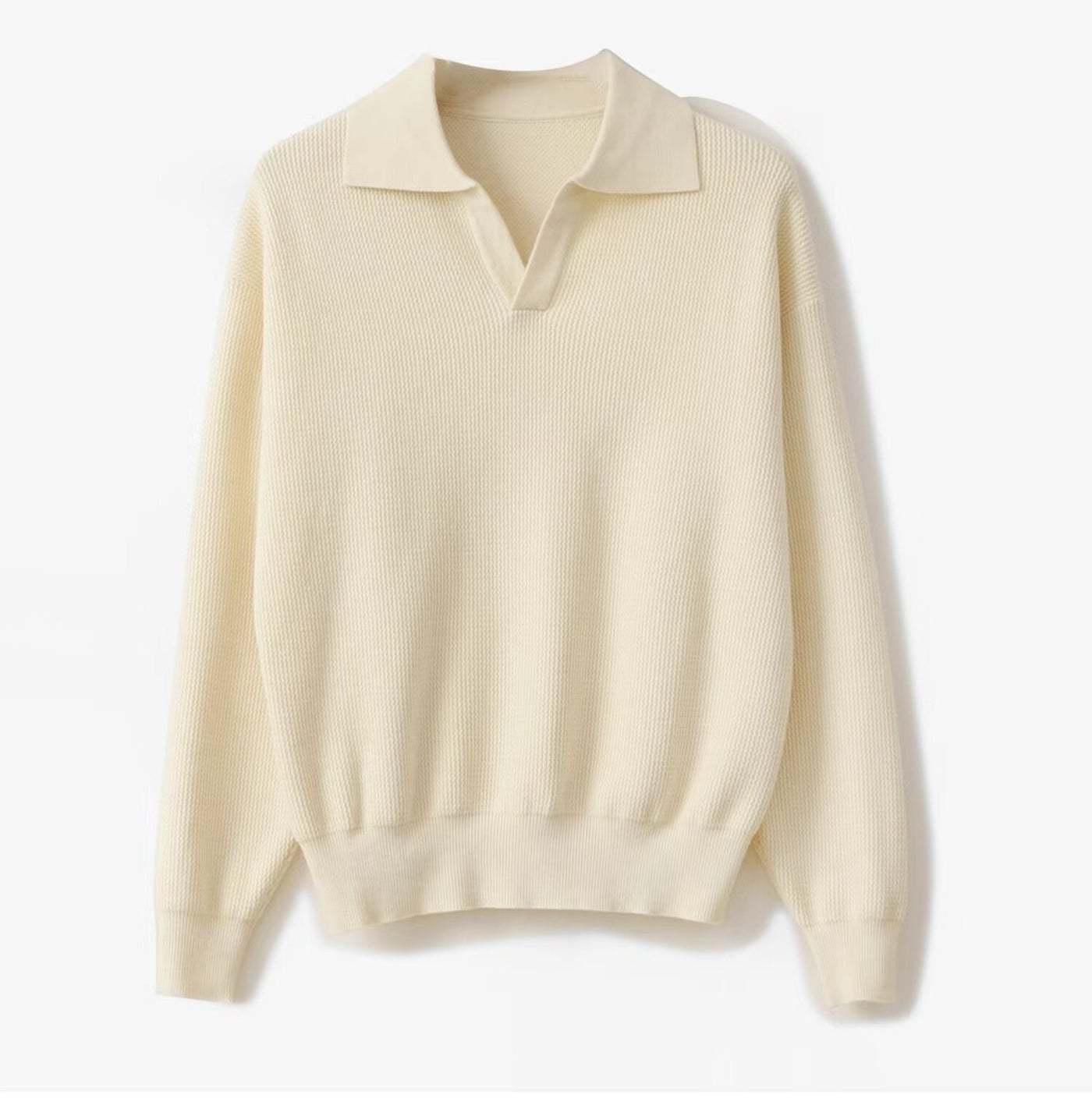 Men's knitted polo sweater - Mervik