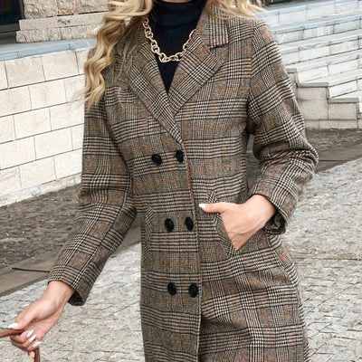 Plaid coat woman - Valleria