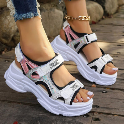 Women's light platform sports sandals futuristic design - Alexia