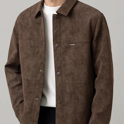 Men's suede effect jacket - Renan