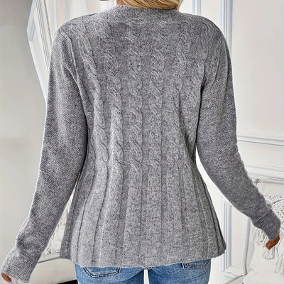 Braided knitted cardigan - Marivonne