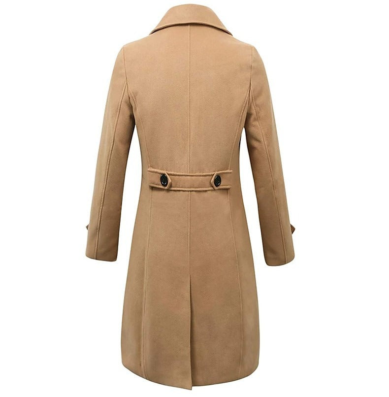 Men's elegant wool double breasted coat - Russell