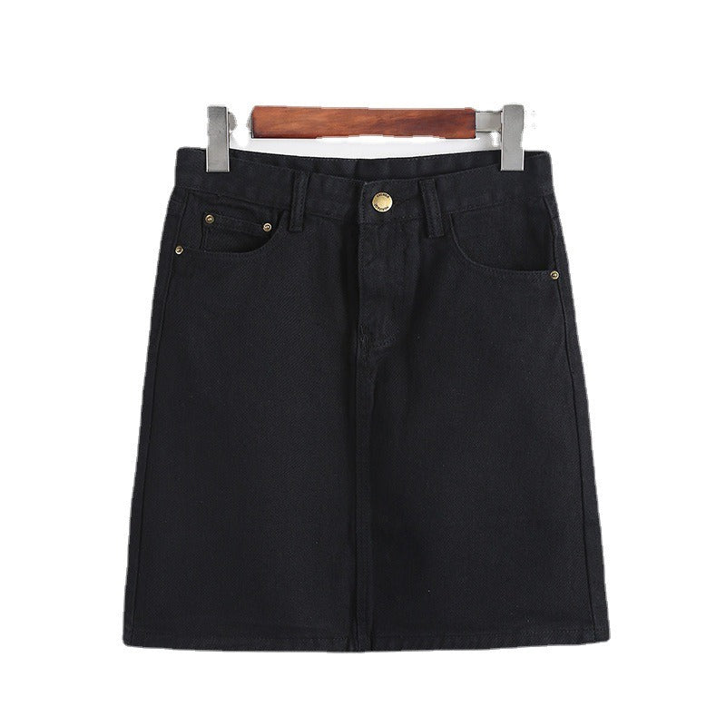 Women's denim short skirt - Auria