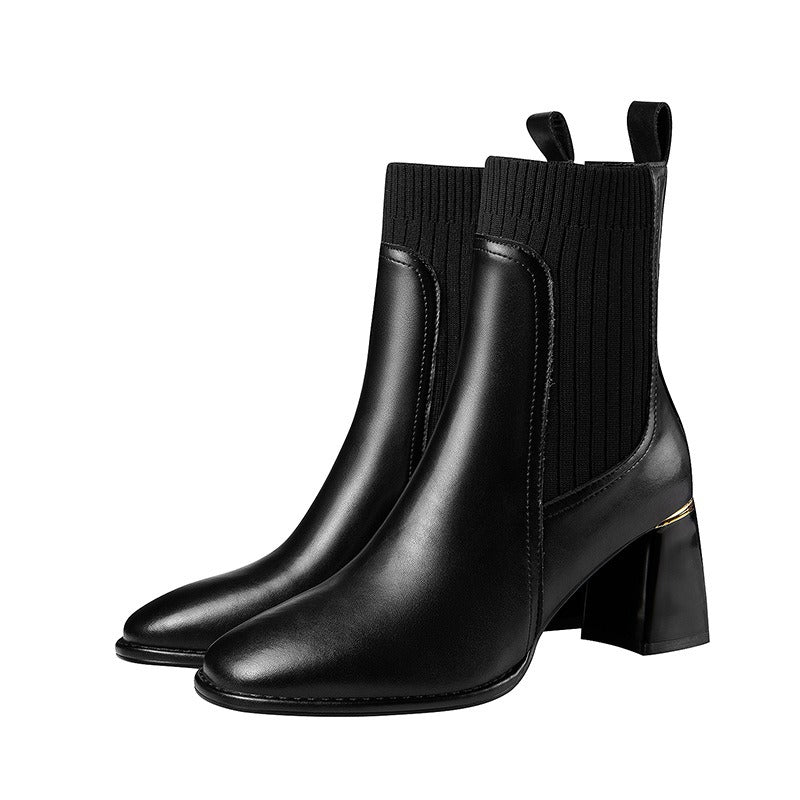 Wide elastic heel ankle boots - Erendira