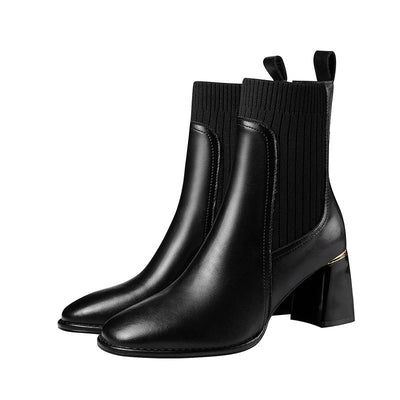 Wide elastic heel ankle boots - Erendira