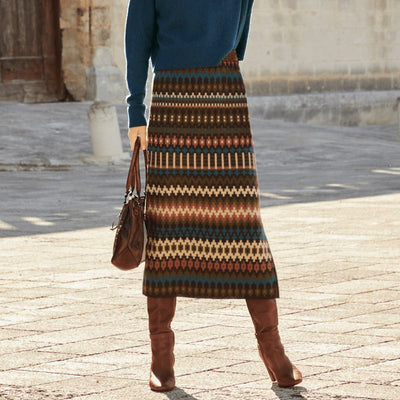 Women's printed midi skirt - Malvien