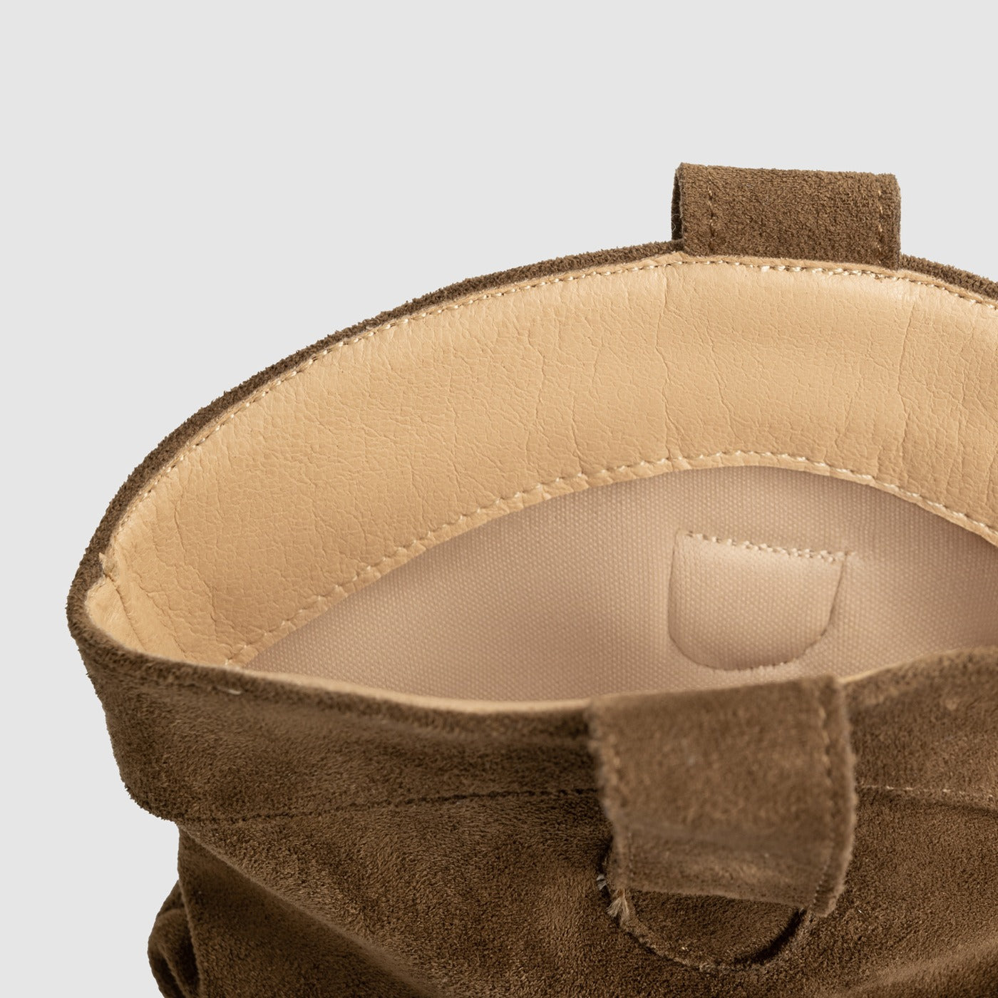 Women's synthetic suede boots with medium heel western style - Liora