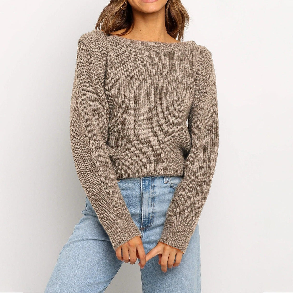 Women's knitted sweater - Annelie
