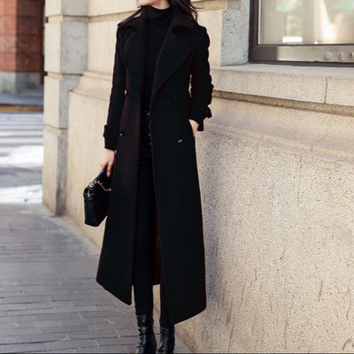 Women's jacket wool fabric classic cut double breasted - Amalia