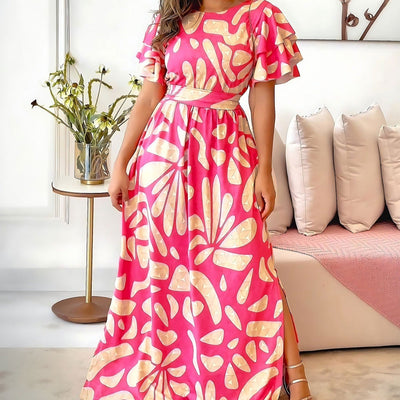 Off-shoulder long dress woman - Adara