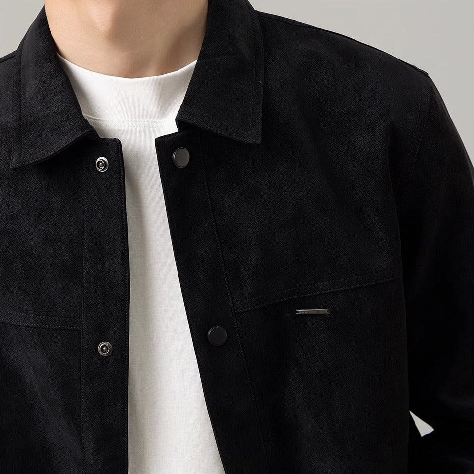 Men's suede effect jacket - Renan