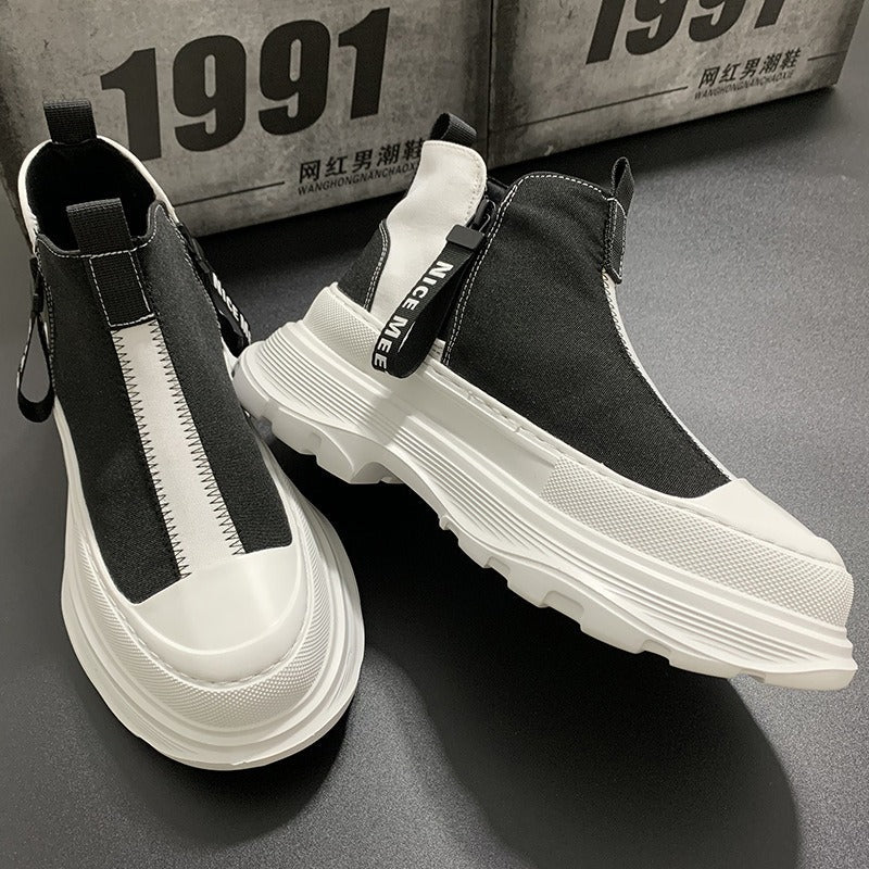 Urban platform sneakers with contrast - Darek