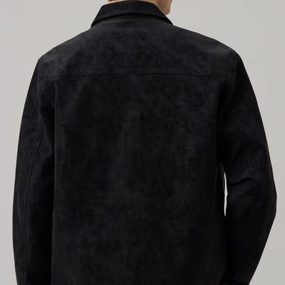 Men's suede effect jacket - Renan