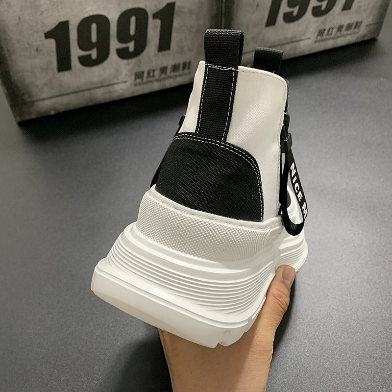 Urban platform sneakers with contrast - Darek