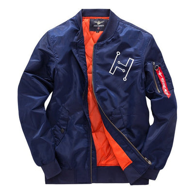 Men's quilted bomber jacket with zipper urban style - Helix