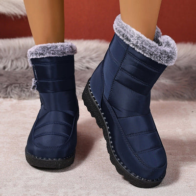 Women's winter boots with thermal lining and anti-skid sole - Wool