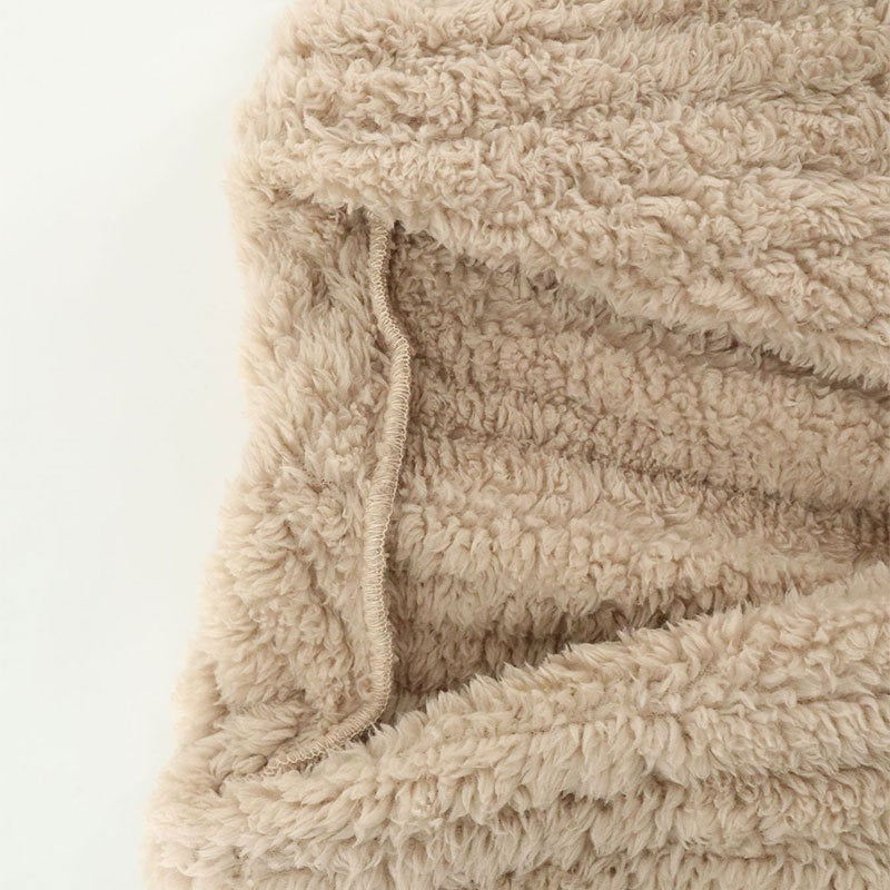 Open jacket in synthetic fur - Valmara