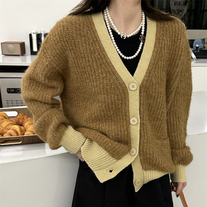 Women's soft knit cardigan relaxed fit - Ingrid