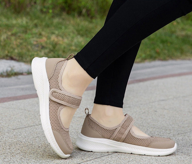 Women's breathable orthopedic shoes with Velcro - Hilda