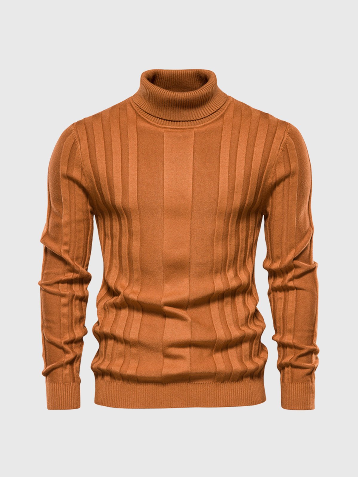 Striped turtleneck jumper for men