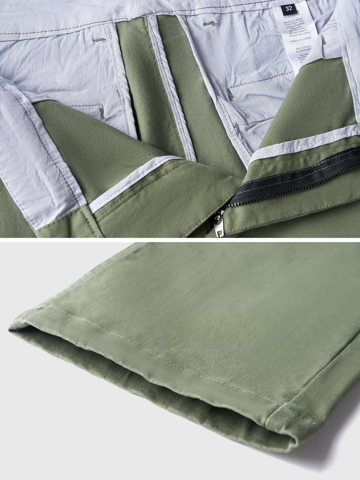 High-quality, stretchy men's chinos made from easy-care cotton-blend fabric