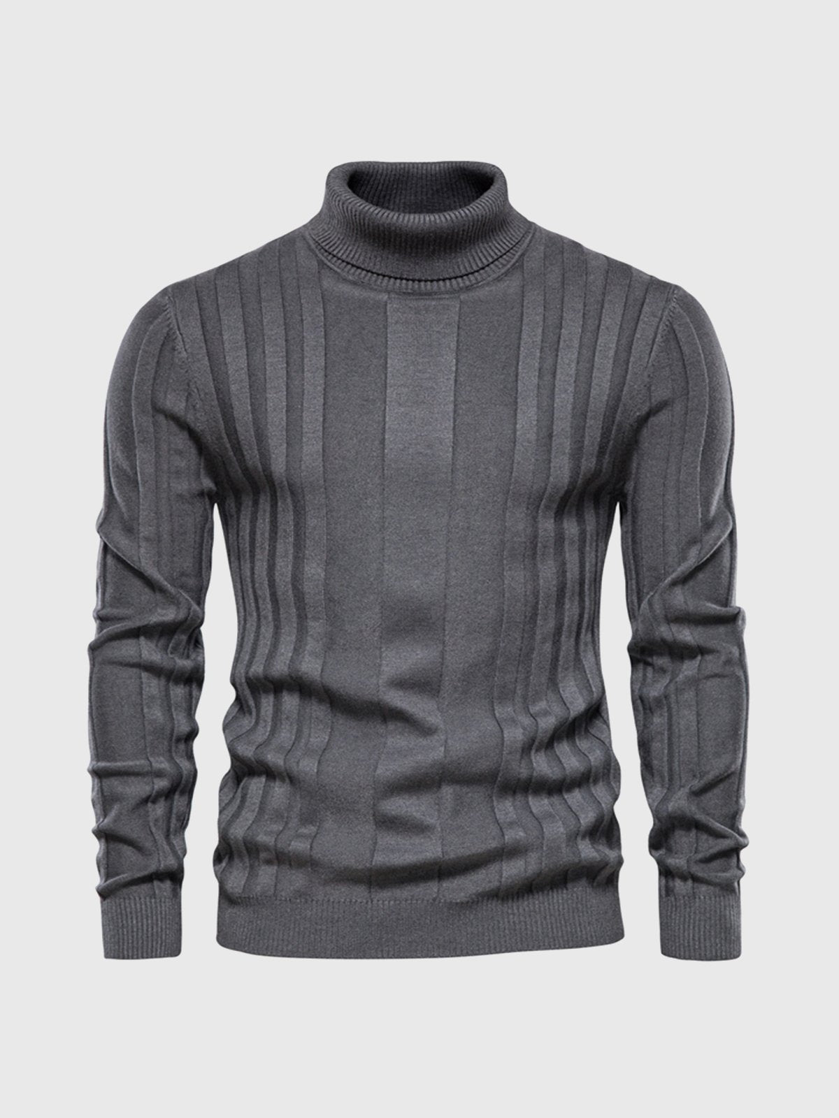 Striped turtleneck jumper for men