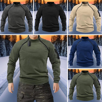 Chris - Double-layered warm polar fleece winter men's sweatshirt