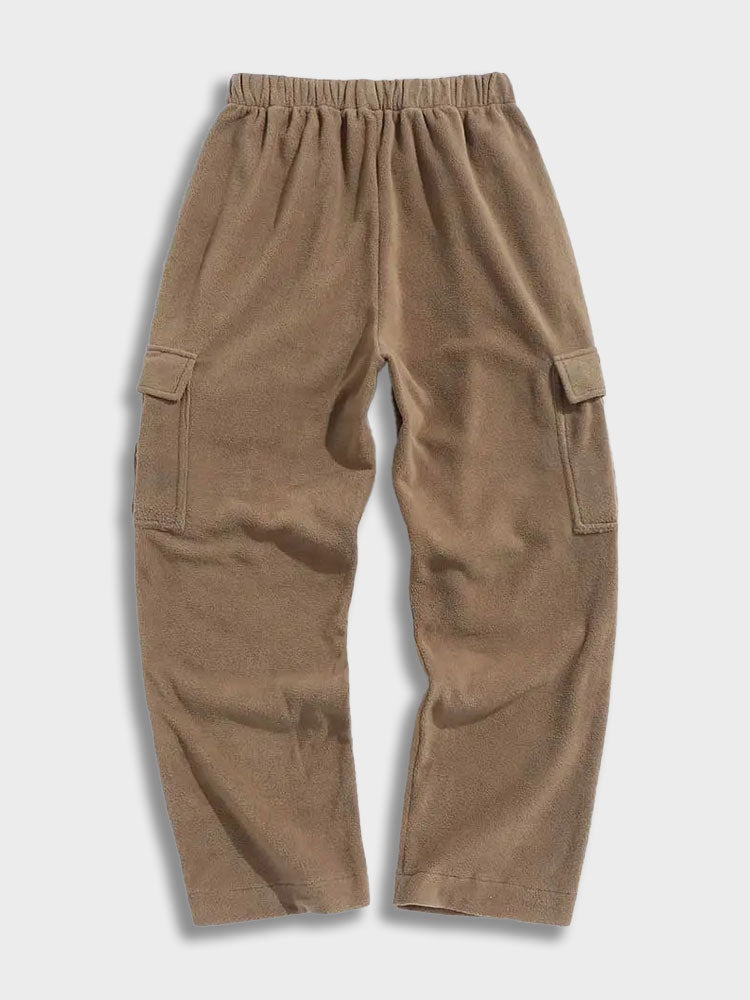 Adribel - Loose-fitting cargo-style fleece trousers