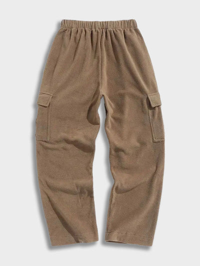 Adribel - Loose-fitting cargo-style fleece trousers