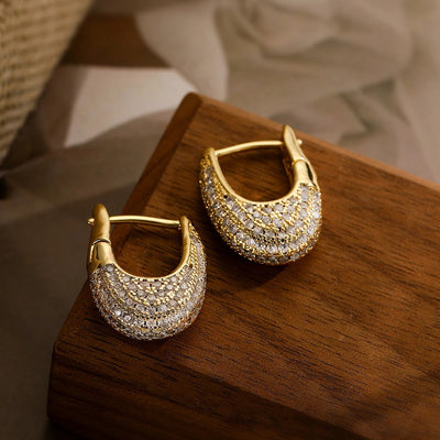 Chic stainless steel earrings