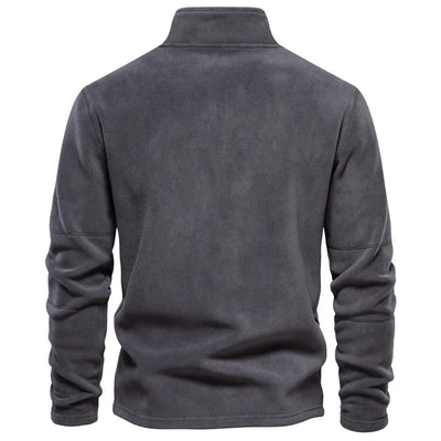 Fleece Pullover - Men - Quarter-Zip High Neck - Lightweight Warmth - Elias