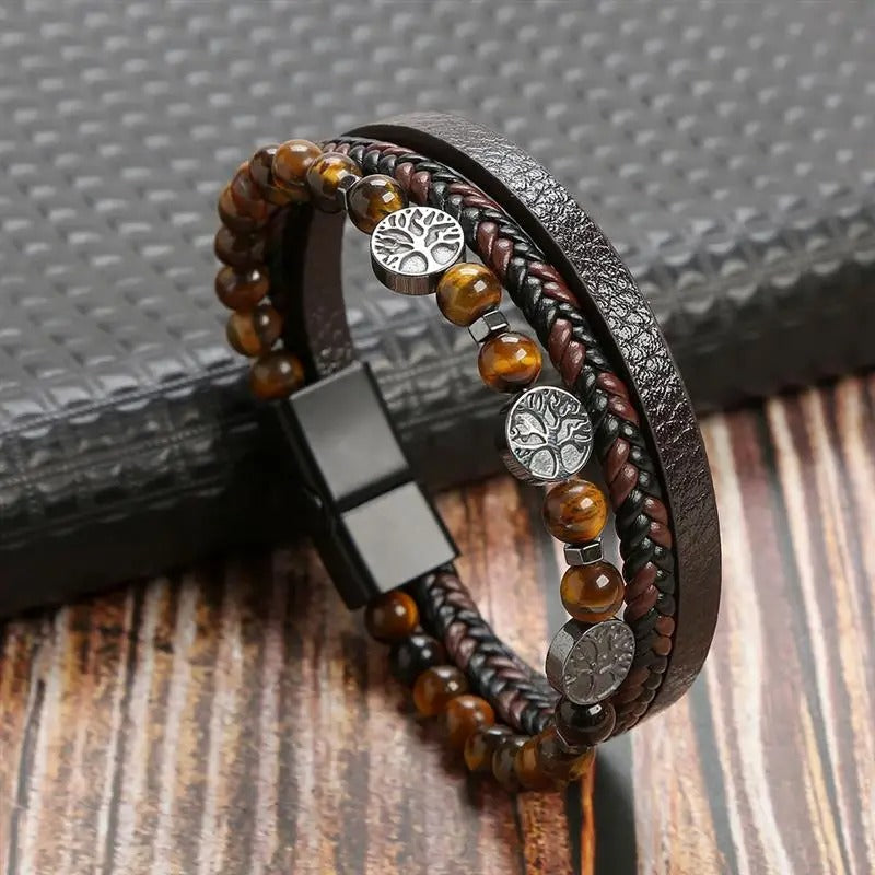 Elysian Vintage - Luxurious leather bracelet