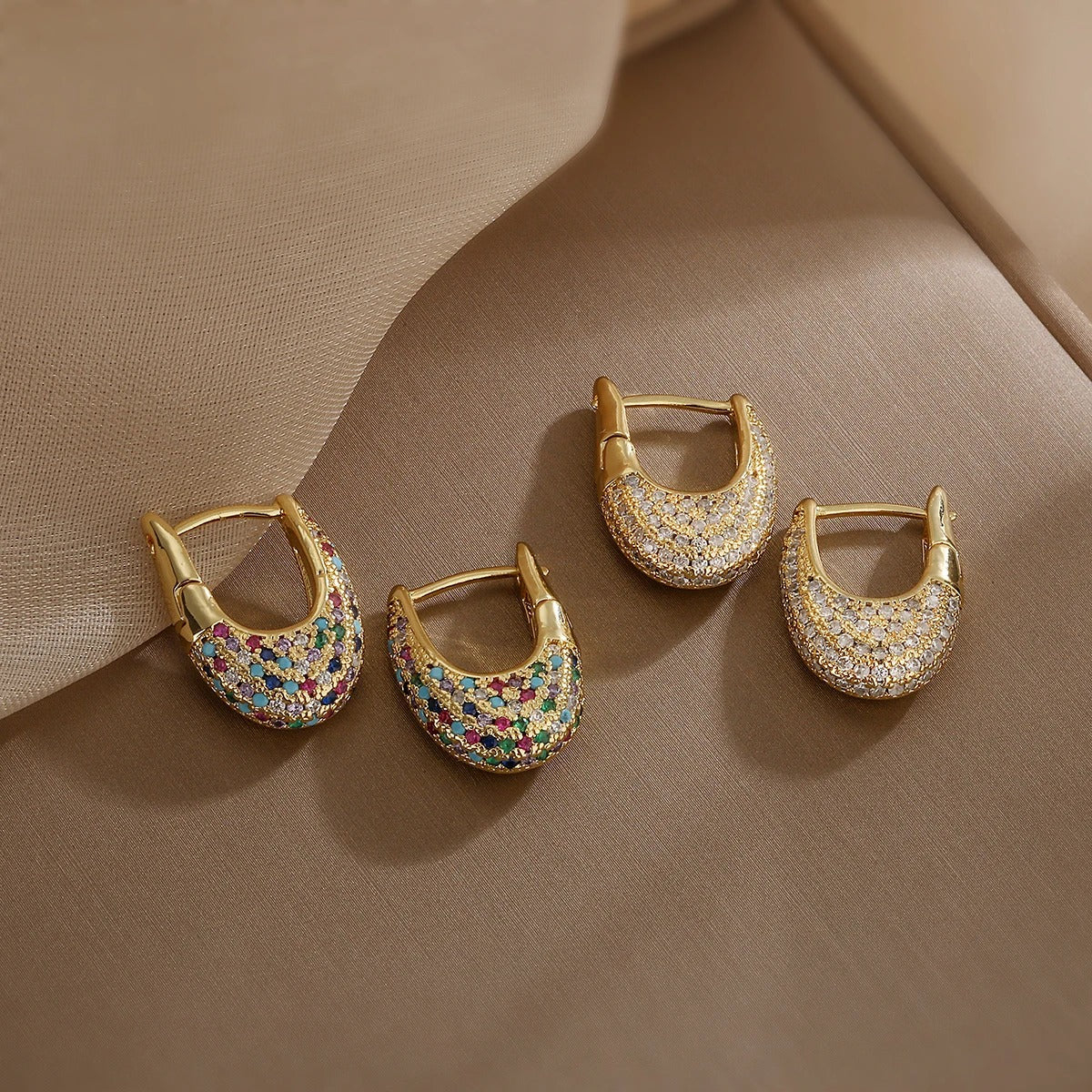 Chic stainless steel earrings