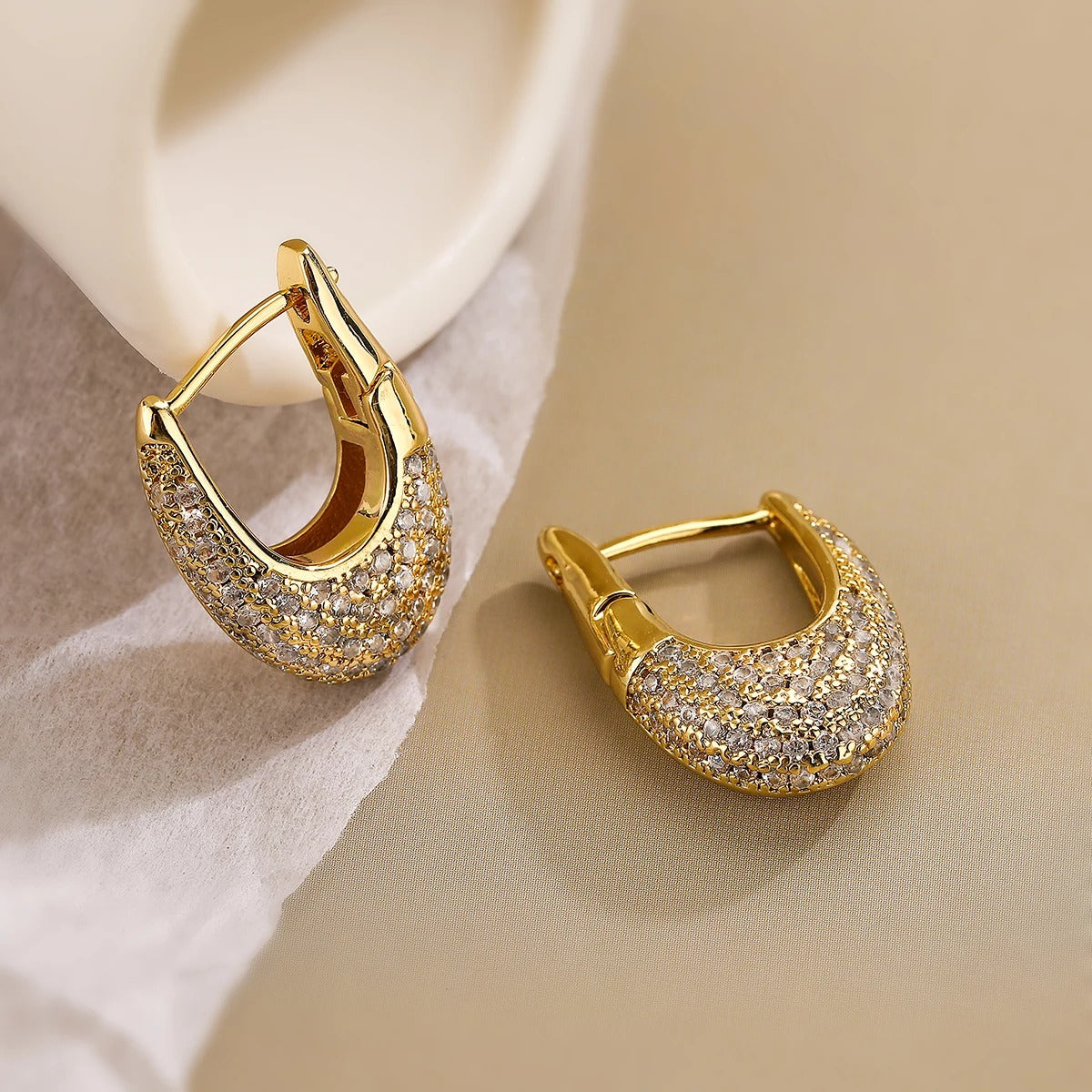 Chic stainless steel earrings