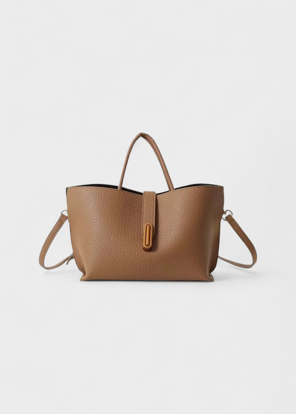 Women's tote bag synthetic leather textured elegant design - Noiré