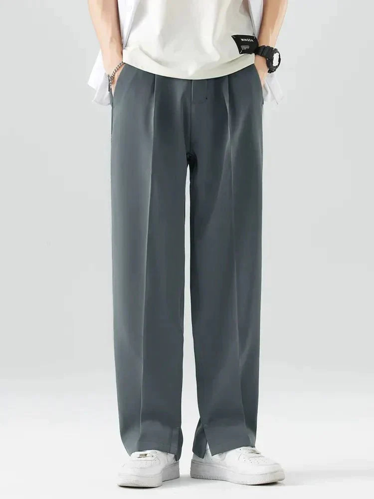 Modern pleated trousers