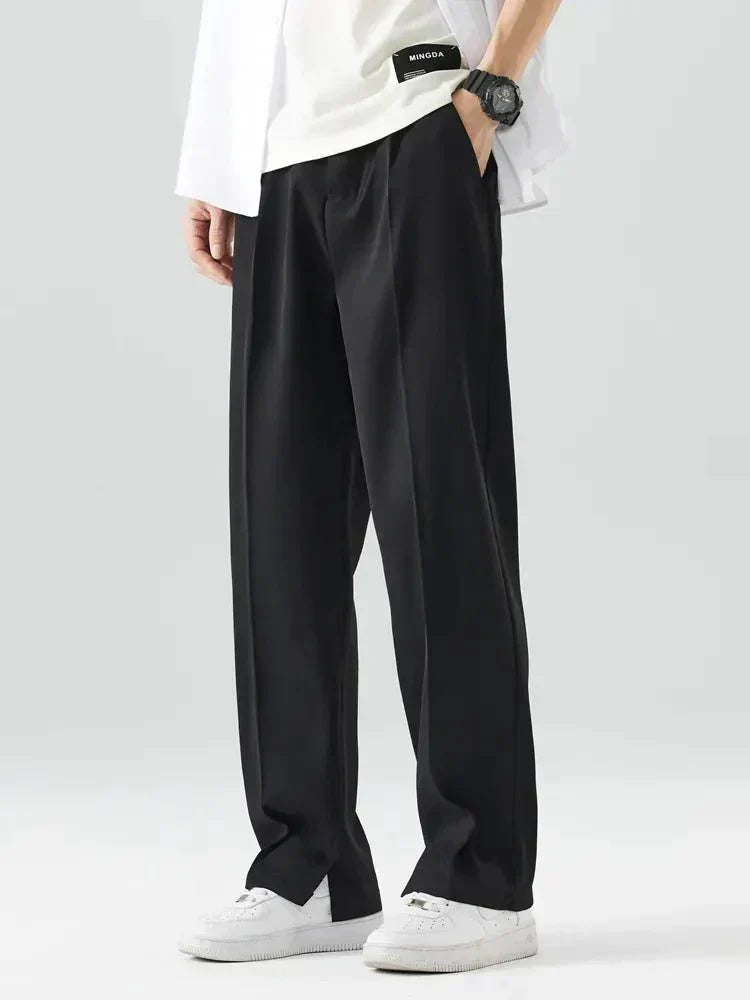 Modern pleated trousers