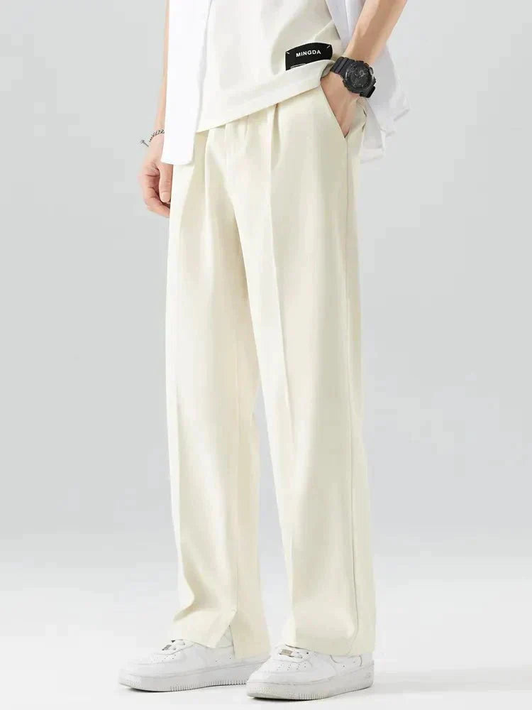 Modern pleated trousers