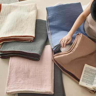 Cotton muslin blanket