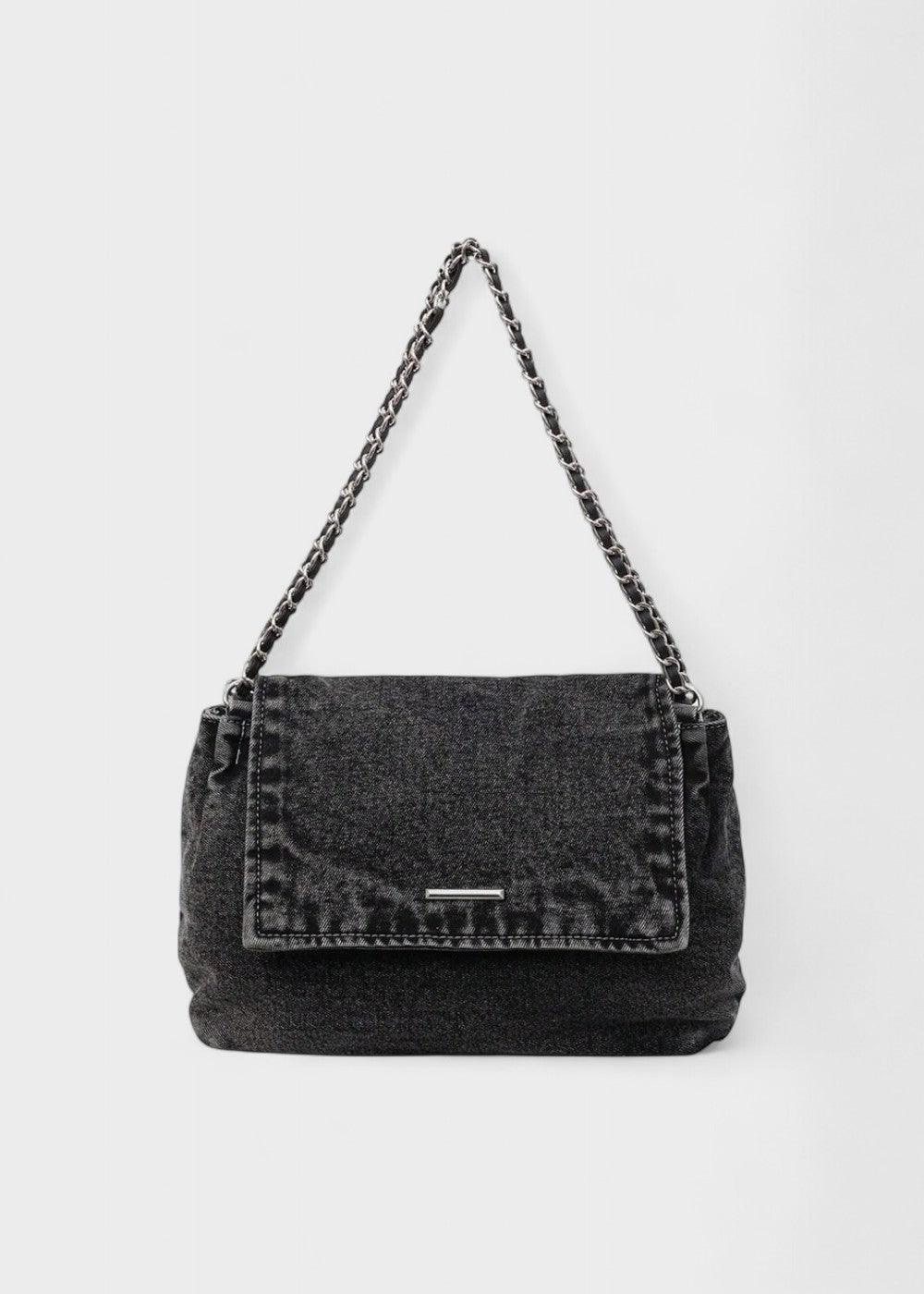 Denim women's bag urban style metallic chain - Briseida