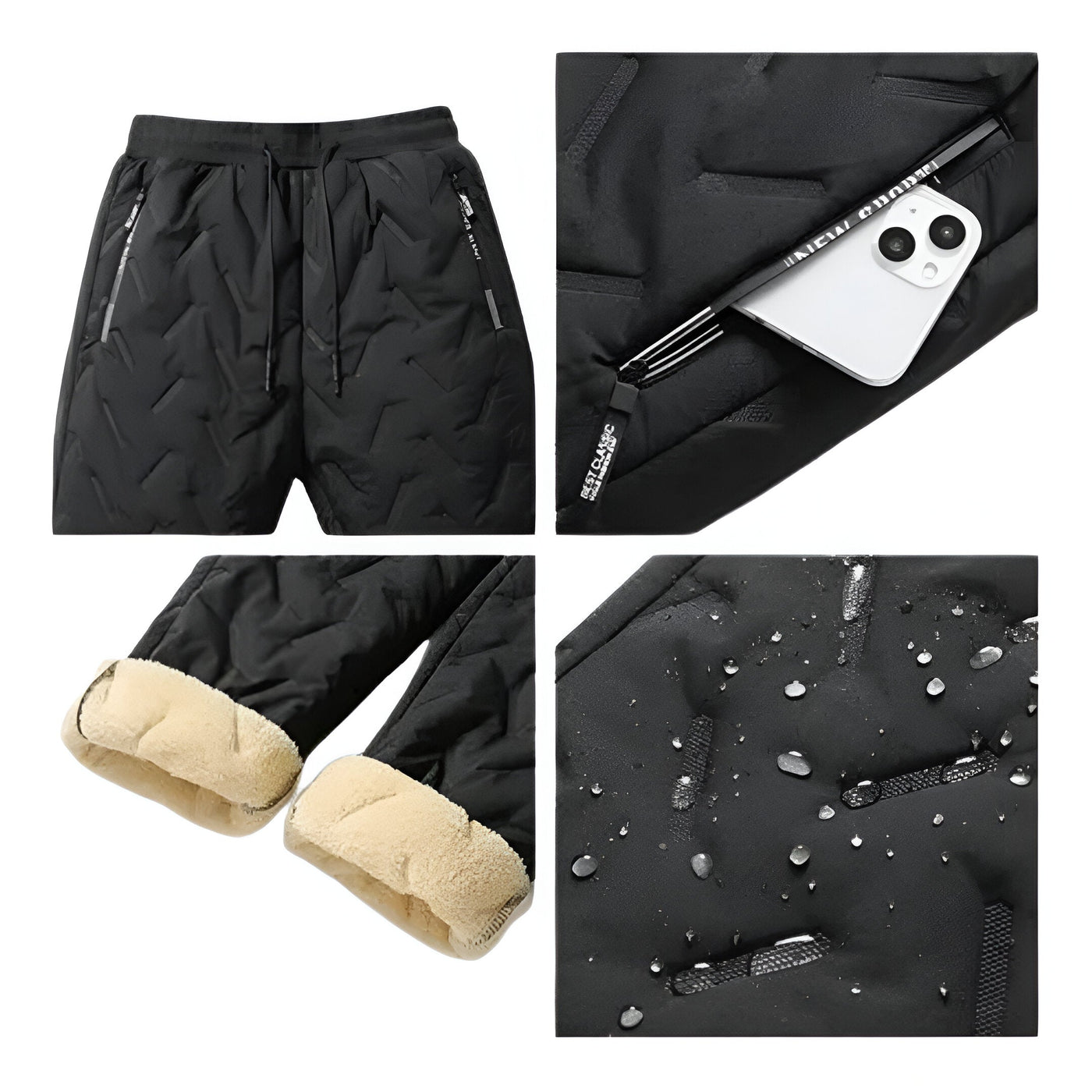Milan winter fleece trousers for men