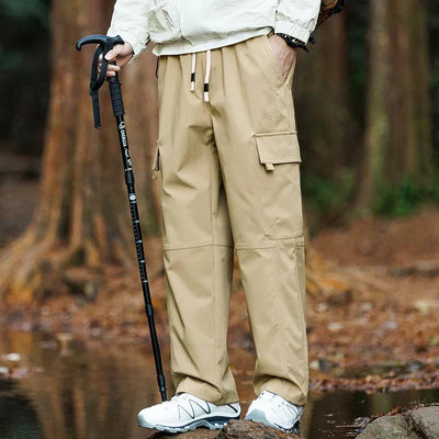 Men's hiking trousers made from hard-wearing, water-repellent material