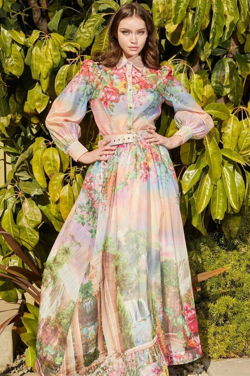 Roxanna - Blouse set with floral print