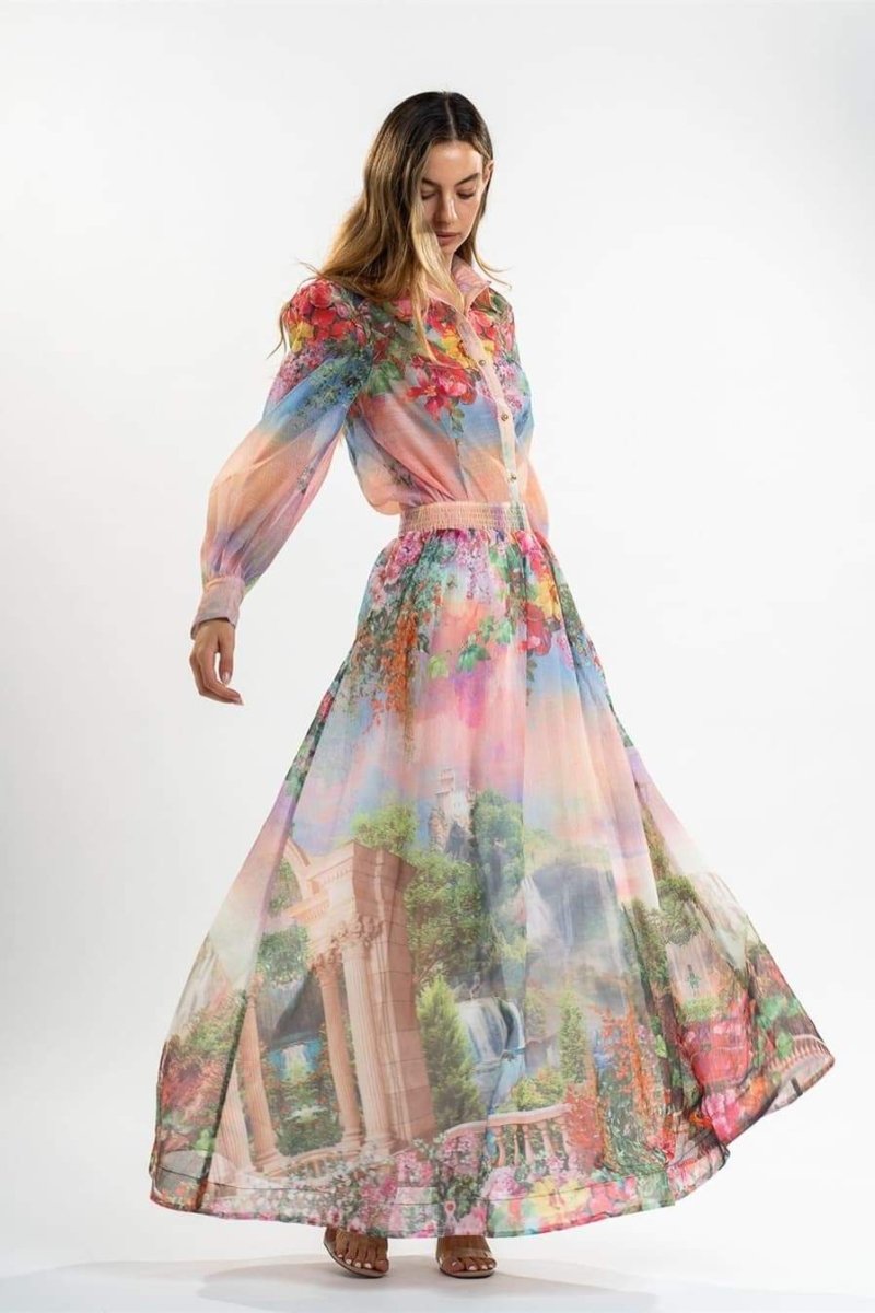 Roxanna - Blouse set with floral print