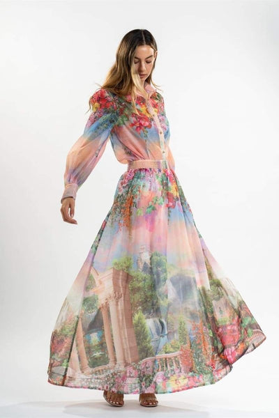 Roxanna - Blouse set with floral print