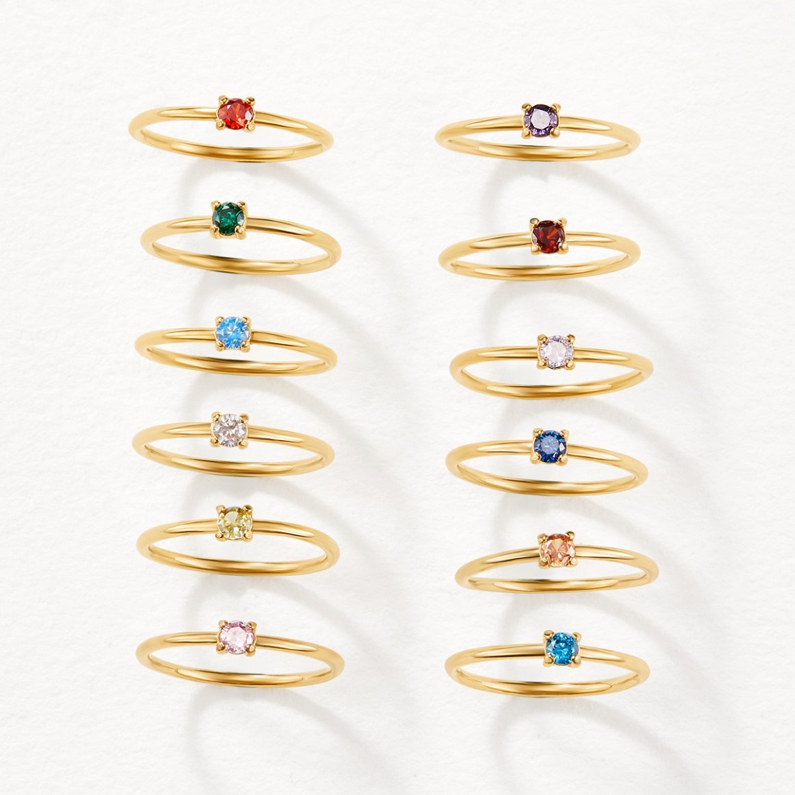 September Birthstone Gold Ring