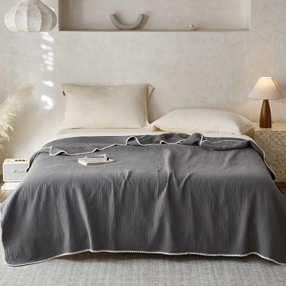 Cotton muslin blanket