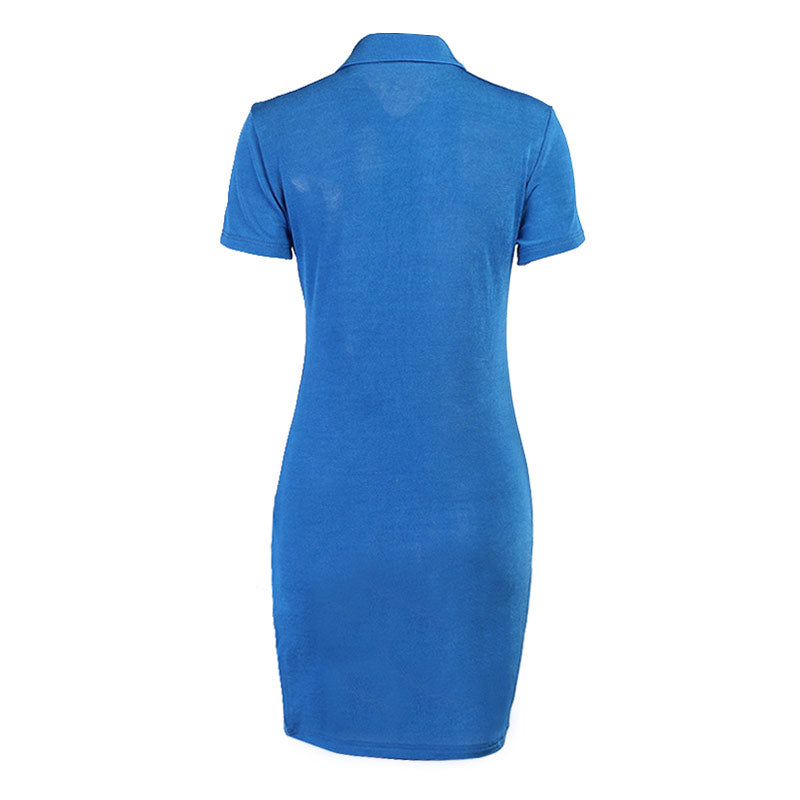 Amelia - Ruched Button Down Sweater Mini Dress